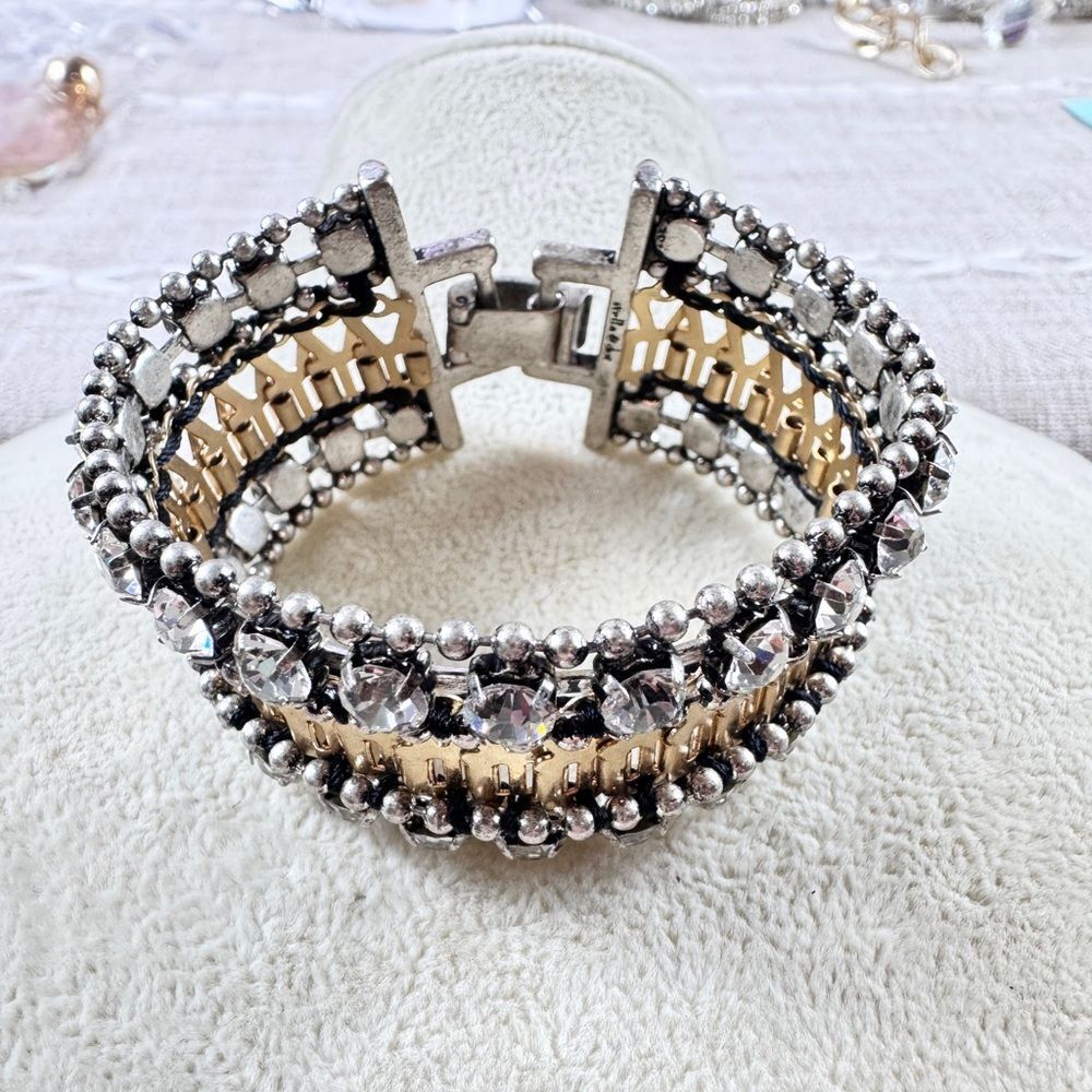 Stella & Dot Silver Crystal Bracelet